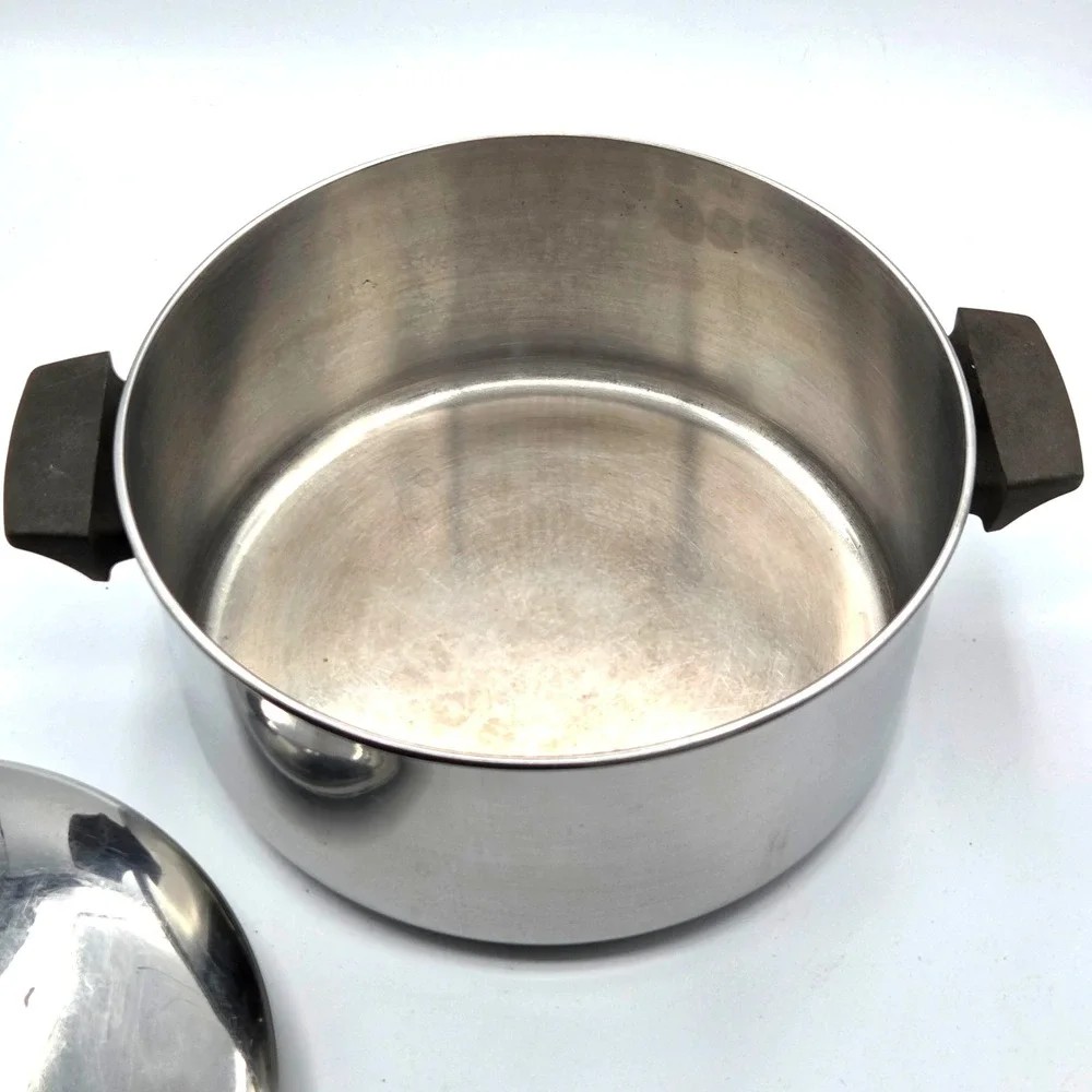 Revere Ware 6 Qt Stainless Stockpot with Lid Clinton IL USA